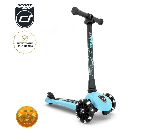 Scoot & Ride Highwaykick 3 LED Hulajnoga Balansowa 3+ Blueberry - 580581 - zdjęcie 2